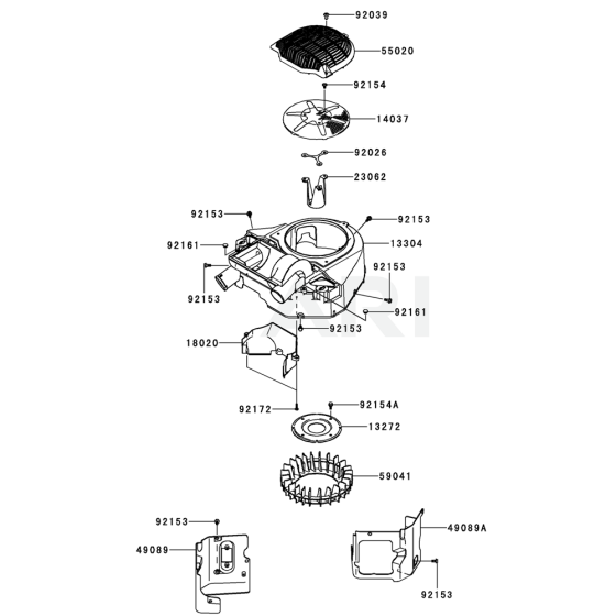 Cooling Equipment for Kawasaki FT691V Engine