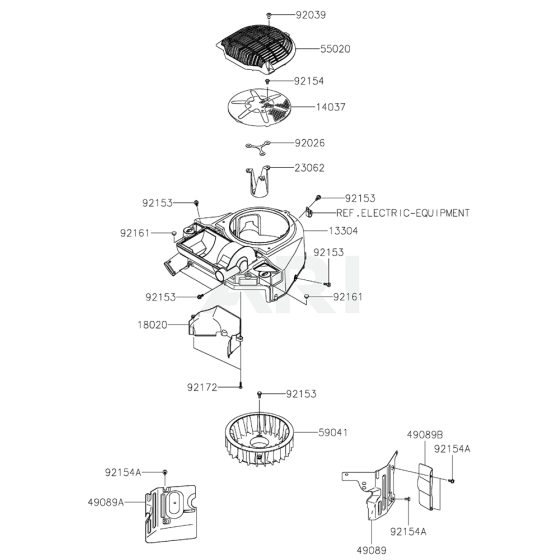 Cooling Equipment for Kawasaki FT730V Engine