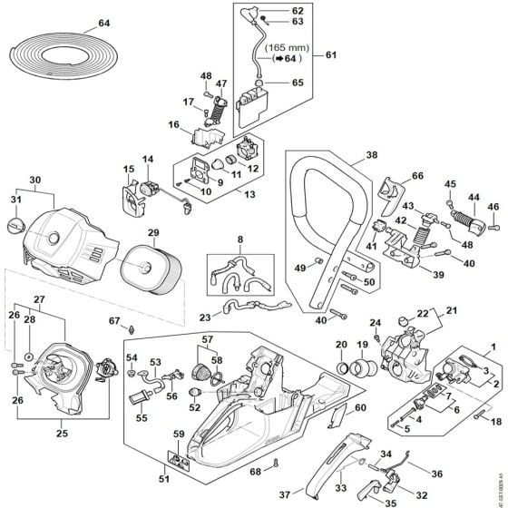 Fuel Injection System Assy for Stihl MS 500i Chainsaw