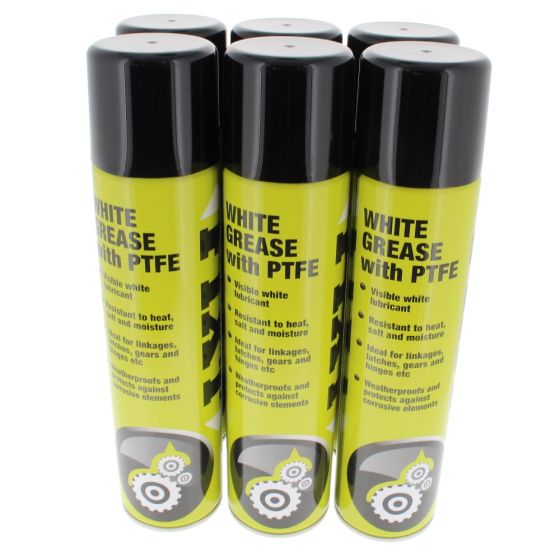 FIXT White Grease with PTFE - 400ml Aerosol - Pack of 6