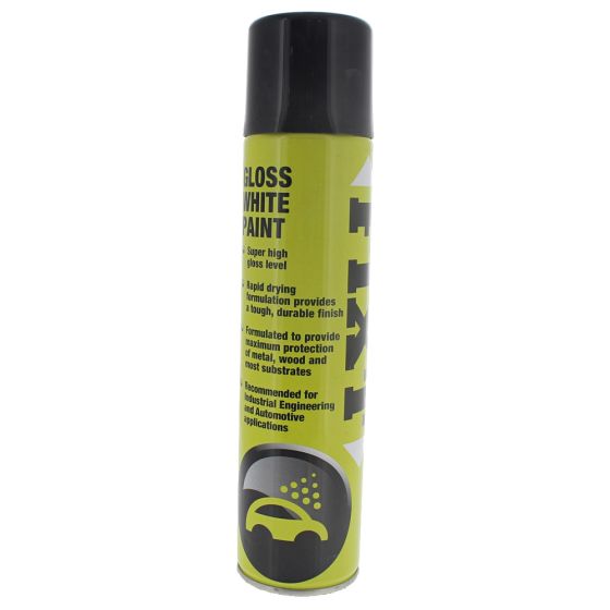 FIXT Gloss White Paint - 400 ml Aerosol