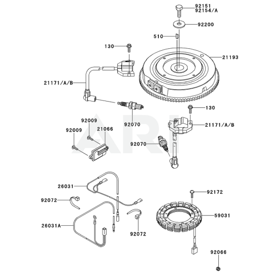 Electric Equipment for Kawasaki FX541V Engine