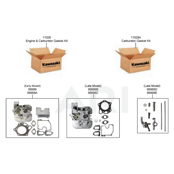 Gasket / Cylinder Head Kits for Kawasaki FX921V Engine