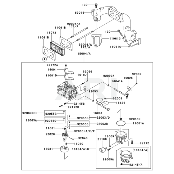 Carburettor for Kawasaki FX921V Engine