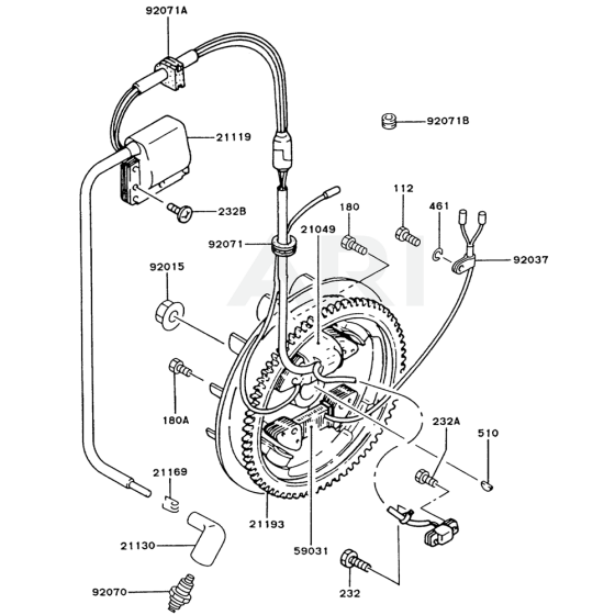 Electric Equipment for Kawasaki FZ400D Engine