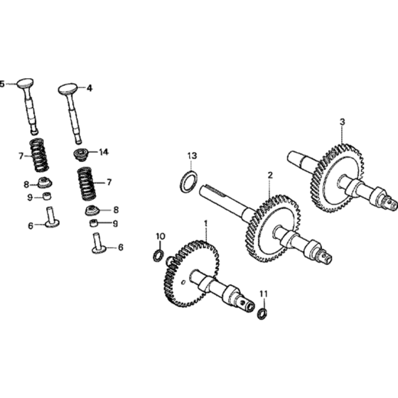 Camshaft Assembly for Honda G100 Engines up to S/N 1063118