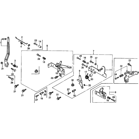 Control Assembly for Honda G100K1 Engines