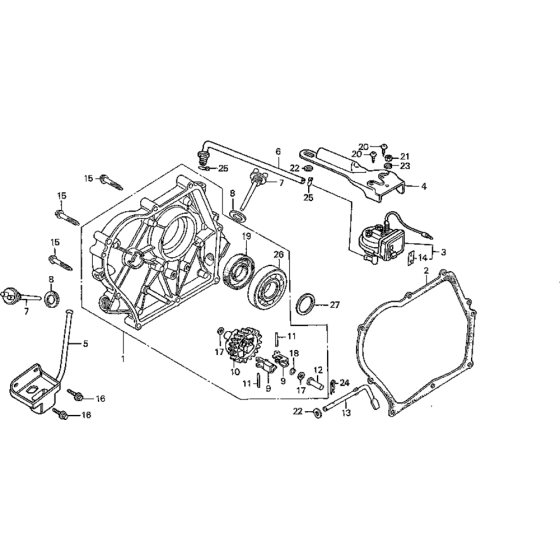 Crankcase Cover Assembly for Honda G150K1 Engines