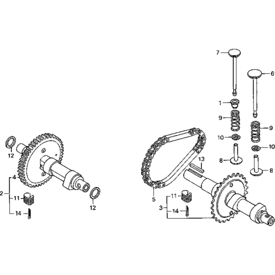 Camshaft Assembly for Honda G150K1 Engines