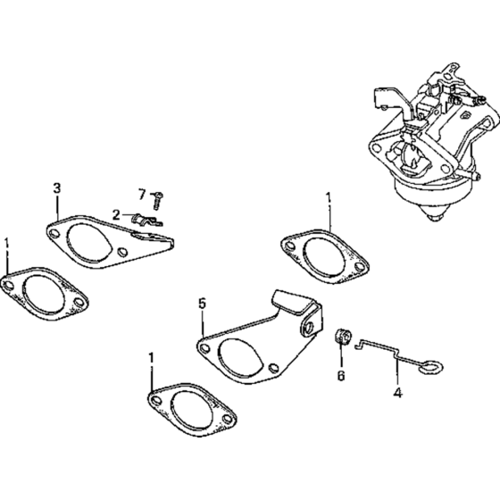 Choke Control Stay Assembly for Honda G150K1 Engines