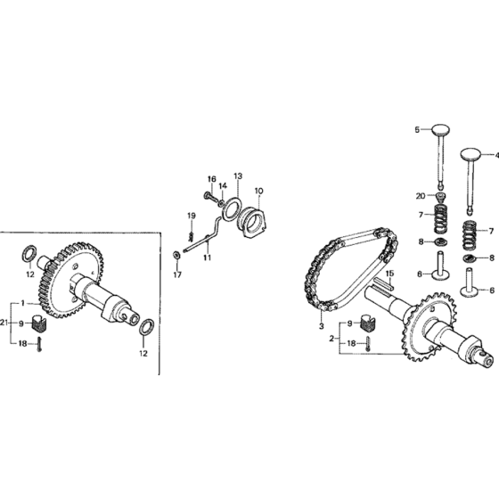 Camshaft Assembly for Honda G200 Engines