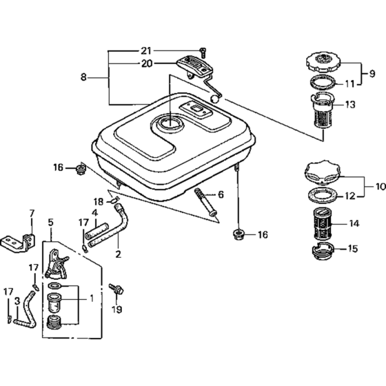 Fuel Tank  Assembly for Honda G200K1 Engines