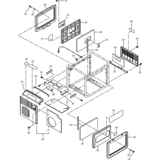 Wire Strap Assembly for Makita G2800IS Generators