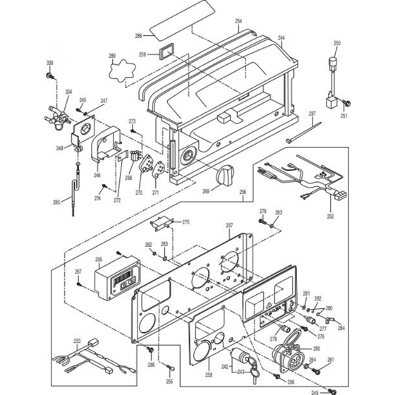 Monitor Assembly for Makita G4300IS Generators