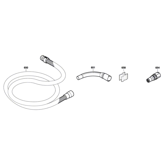 Wet/ Dry Extractor Assembly-1 for Bosch GAS 20 L SFC