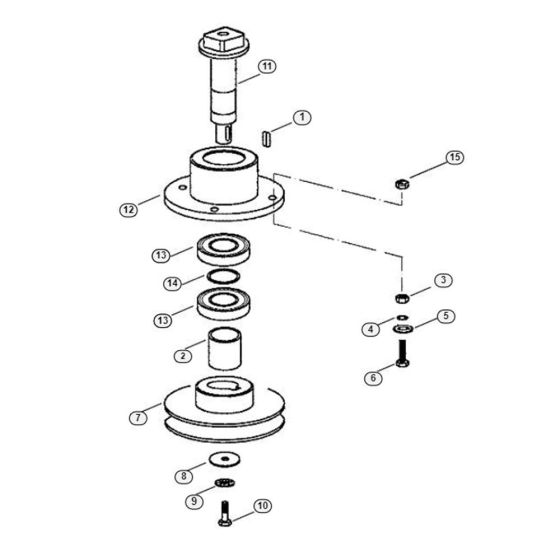 Blade Wheel Assembly for Stihl/ Viking GB 370 Petrol Shredder