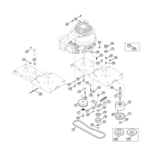 Drive Assembly  for Stihl/ Viking GB 460 C Petrol Shredder