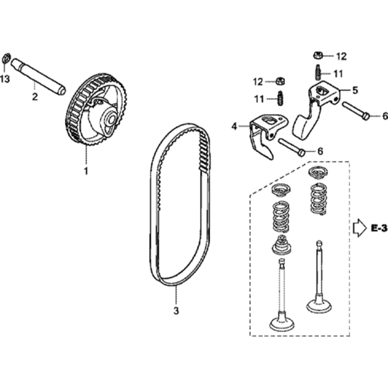 Camshaft Pulley Assembly for Honda GC135E (GCAAE) Engine