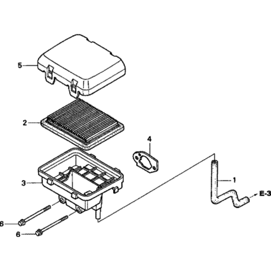 Air Cleaner Assembly for Honda GC135E (GCAAE) Engine