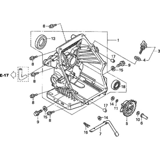 Oil Pan Assembly for Honda GC190A (GCAAA) Engine