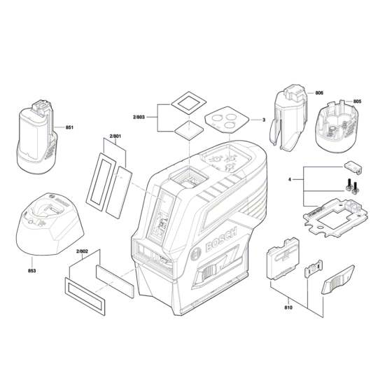 Combi Laser Assembly for Bosch GCL 2-50 CG