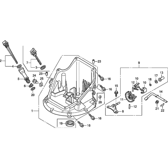 Oil Pan Assembly for Honda GCV160 (GJAW) Engines