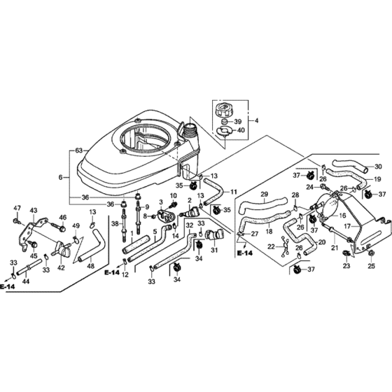 Fan Cover Assembly for Honda GCV160 (GJAW) Engines