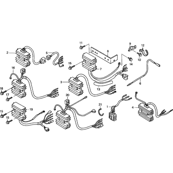 Regulator Rectifier Assembly for Honda GCV520 (GJAKM) Engines