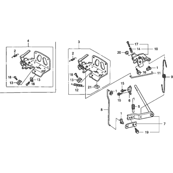 Control Assembly for Honda GCV520 (GJAKM) Engines