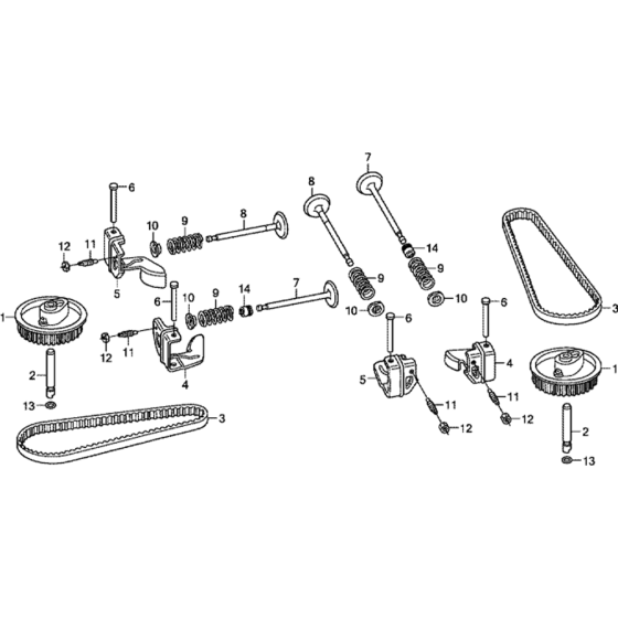 Camshaft Assembly for Honda GCV520U (GJABK) Engines