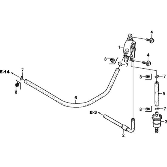 Fuel Pump Assembly for Honda GCV530U (GJADK) Engine