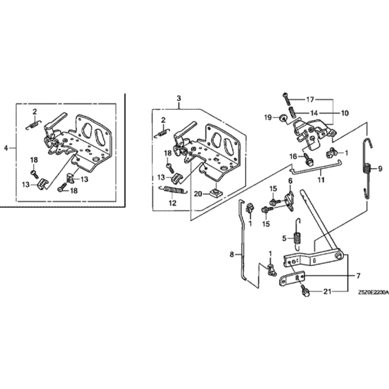 Control Assembly for Honda GCV530U (GJADK) Engine