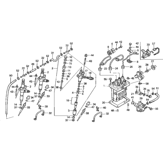 Fuel Injection Pump Assembly for Honda GD1100 (GRA) Engines