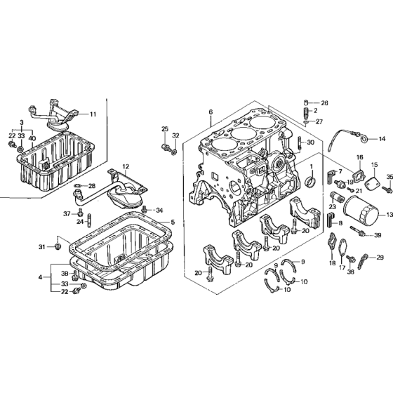 Cylinder Barrel Assembly for Honda GD1250 (GRB) Engines