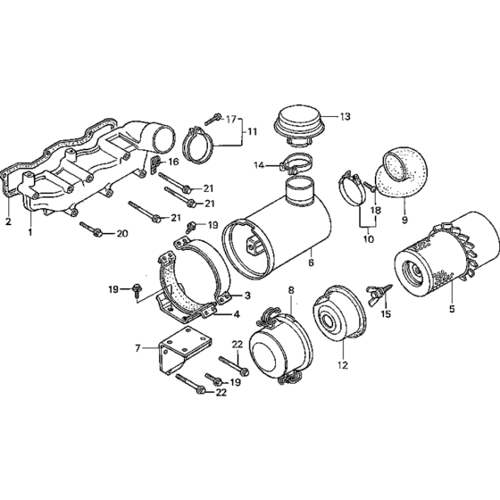 Air Cleaner Assembly for Honda GD1250 (GRB) Engines