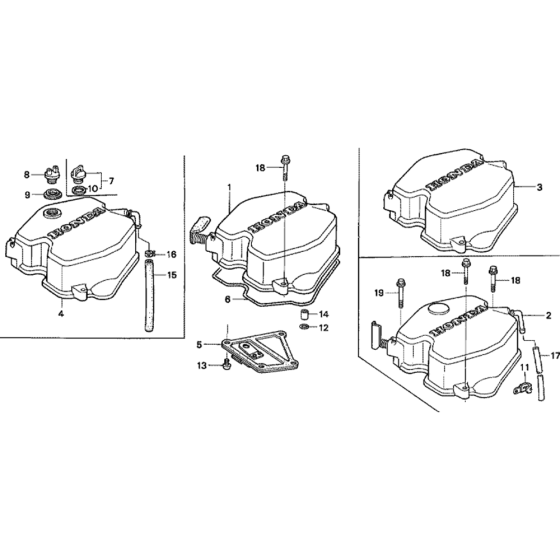 Cylinder Head Cover Assembly for Honda GD320 (GPB) Engines