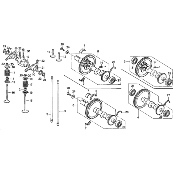 Camshaft Assembly for Honda GD320 (GPB) Engines