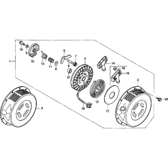 Recoil Starter Assembly for Honda GD320 (GPB) Engines