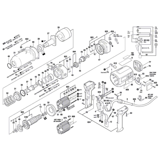 Impact Wrench Assembly for Bosch GDS 30