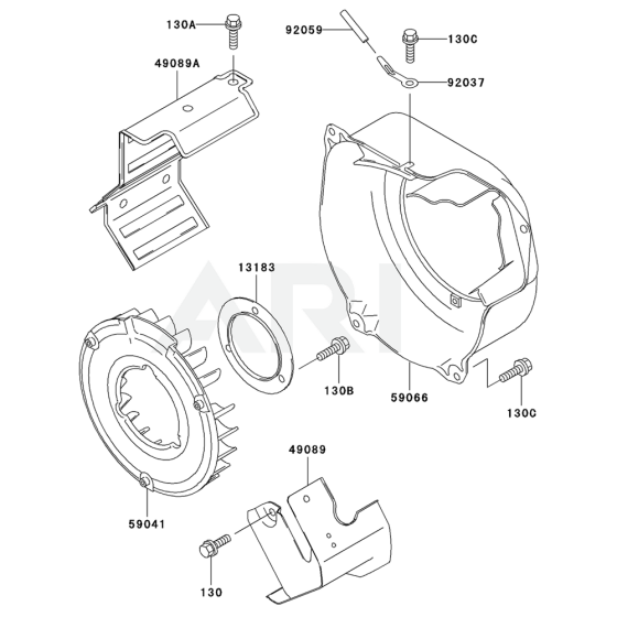 Cooling Equipment for Kawasaki GE2200A Generator