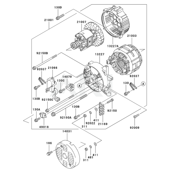 Generator for Kawasaki GE2900A Generator