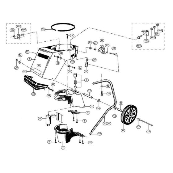 Housing Assembly  for Stihl/ Viking GE 330 Electric Shredders