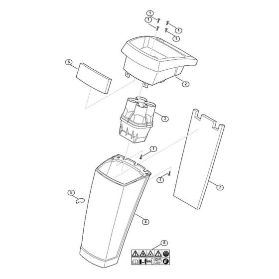 Funnel Assembly  for Stihl/ Viking GE 35 L Electric Shredders