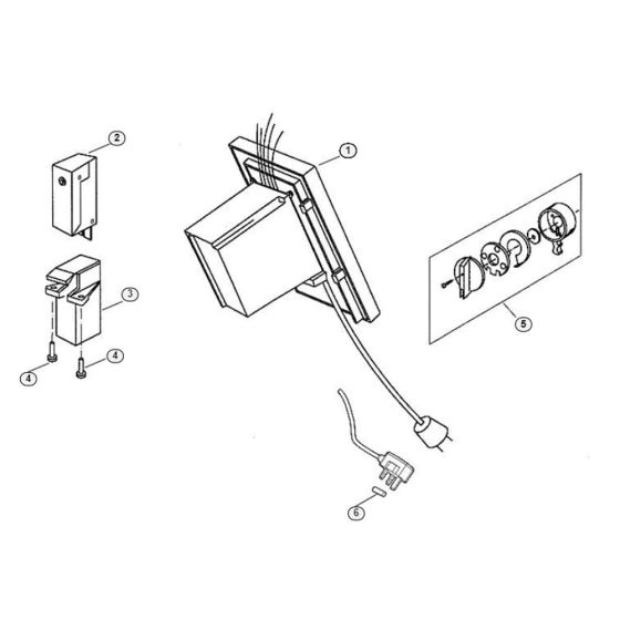 Switch Assembly  for Stihl/ Viking GE 365 Electric Shredders