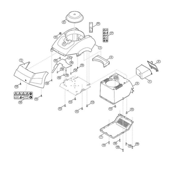 Housing Assembly  for Stihl/ Viking GE 420 Electric Shredders