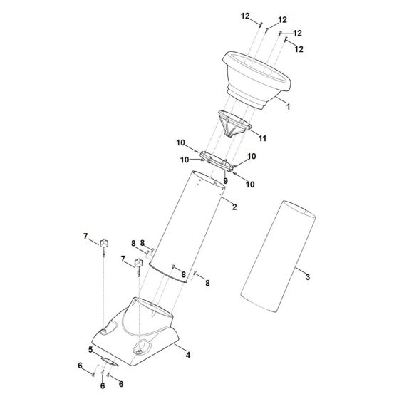 Funnel for Stihl GH 370.1 S Shredder