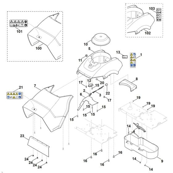 Housing for Stihl GH 460.0 Shredder