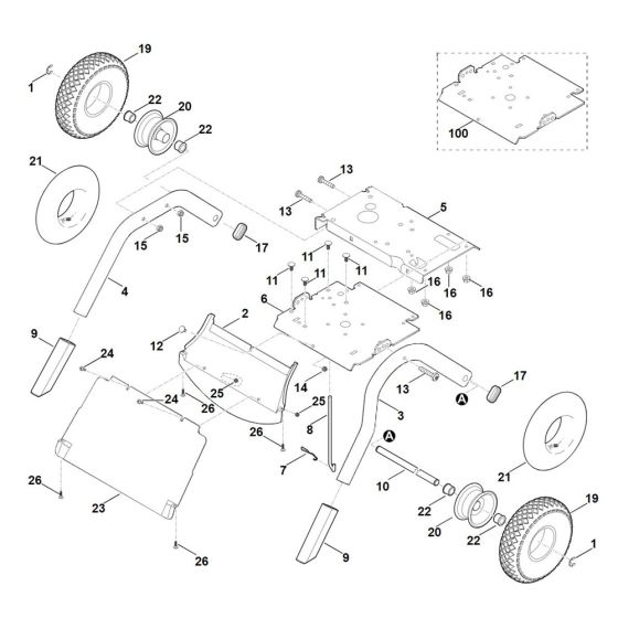 Chassis for Stihl GH 460.0 Shredder