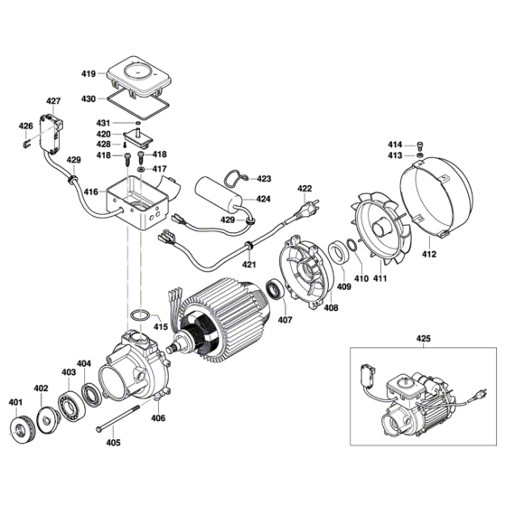 High-pressure Washer Assembly for Bosch GHP 5-55