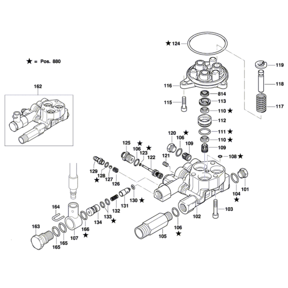 High Pressure Cleaner Assembly for Bosch GHP 5-65 X